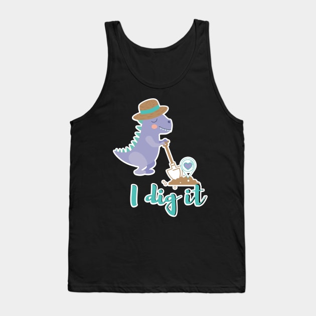 I Dig it Dino Tank Top by FamilyCurios